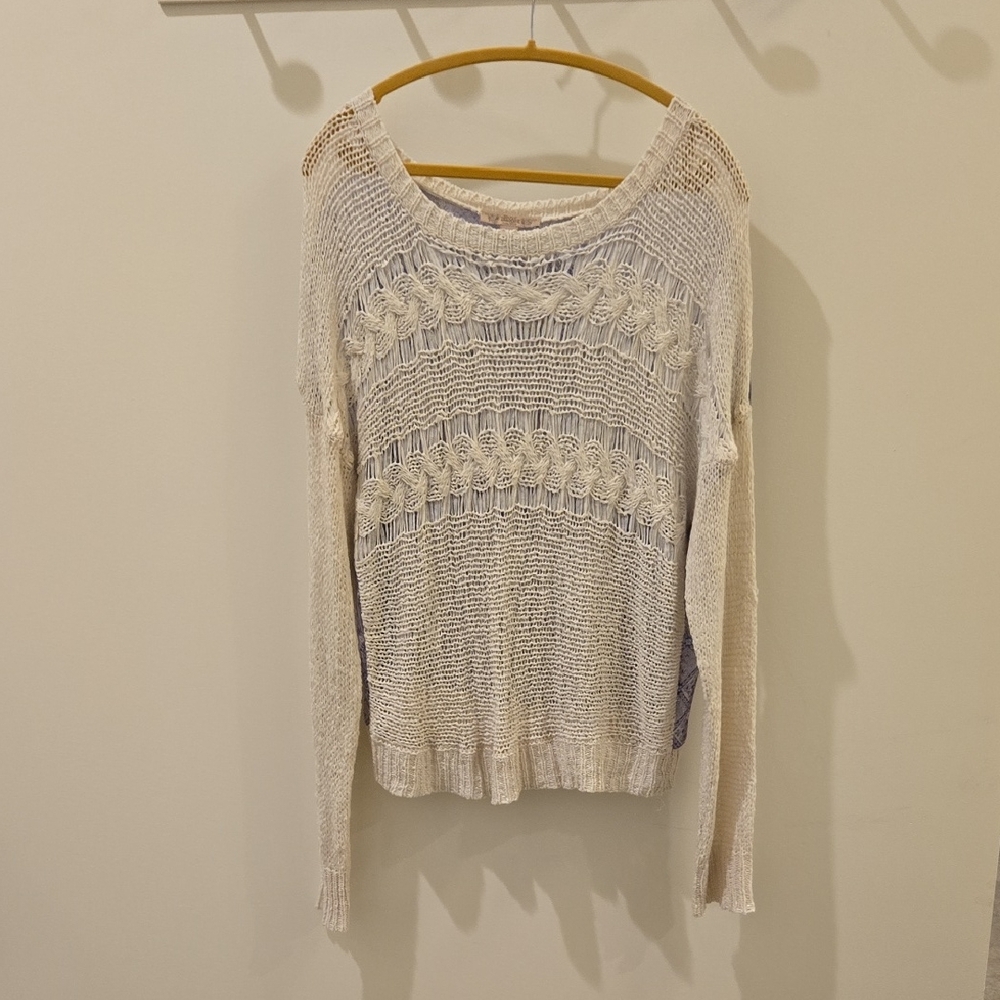 Nine West Cream Knit Sweater